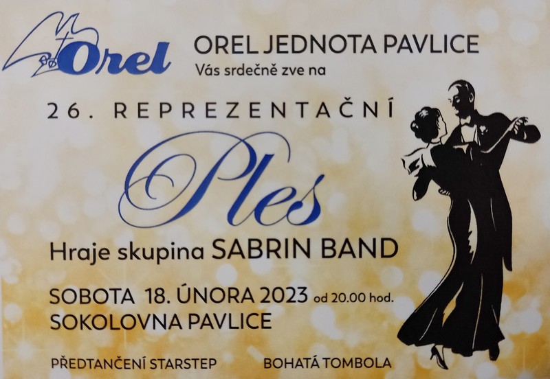 Pozvánka - Orelský ples